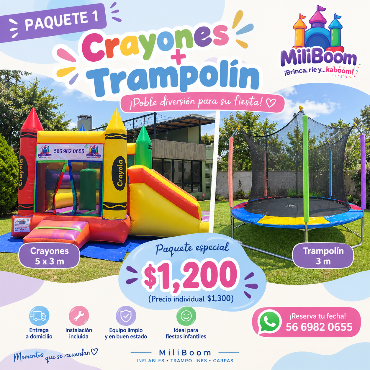 Fiesta infantil armada por MiliBoom