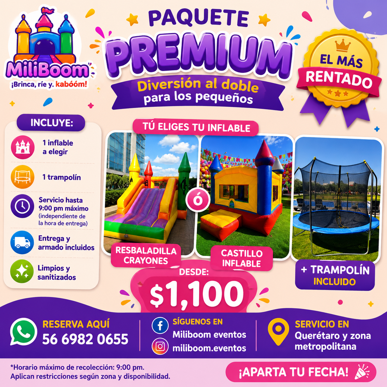 Paquete Premium MiliBoom